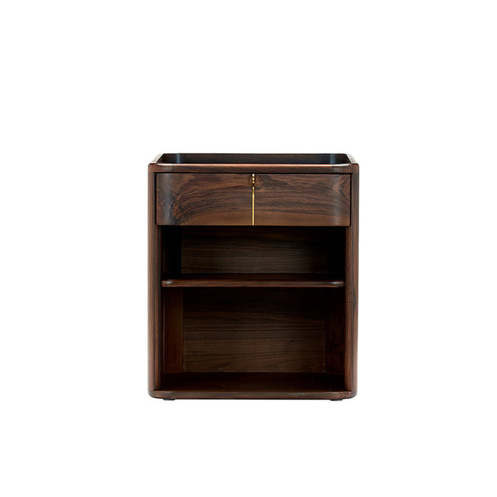 Axel Night Stand 50* 45* 58 Cm Nat/Walnut