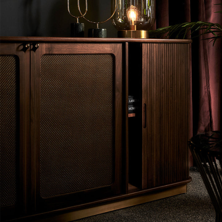 Axel Sideboard 200*45*80 Nat/Walnut