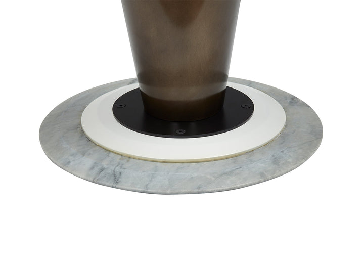 Cone End Table Dia 50*55 Cm Matte Grey Marble