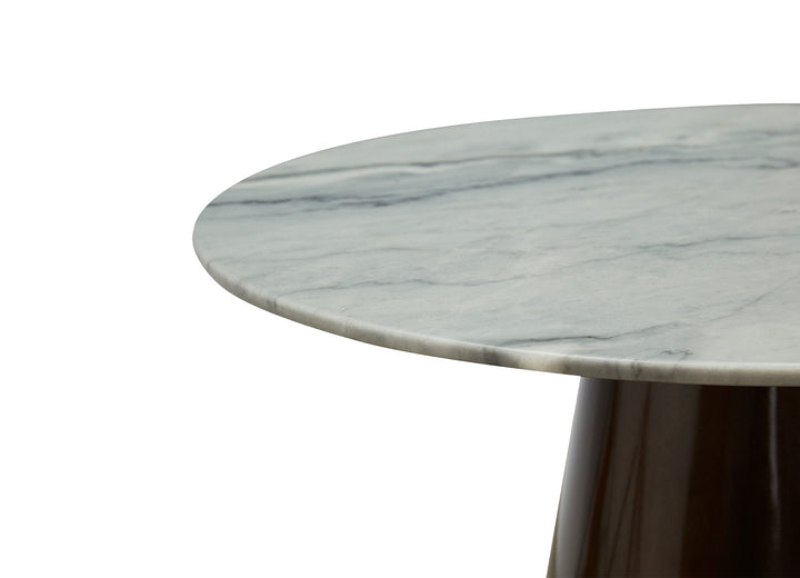Cone End Table Dia 50*55 Cm Matte Grey Marble