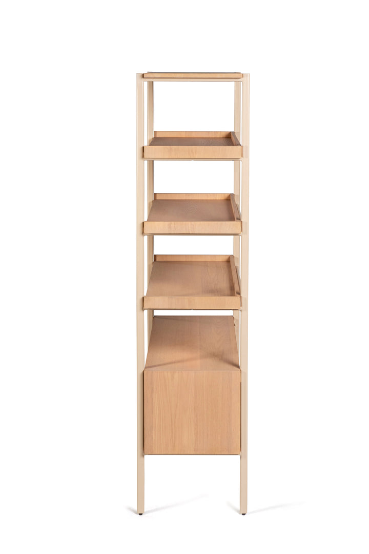 Creme Bookshelf L90*W48*H178Cm