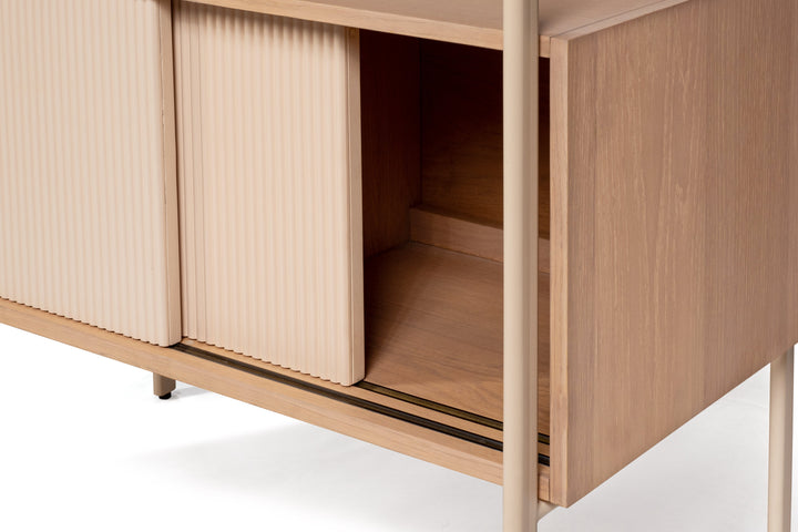 Creme Bookshelf L90*W48*H178Cm