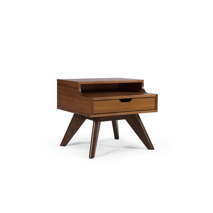 Crimson Nightstand 50*45*45 Walnut Veneer On Mdf