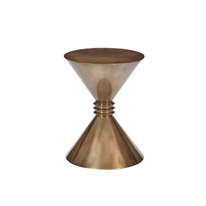 Chess Round End Table Dia 35*46Cm Ash Black