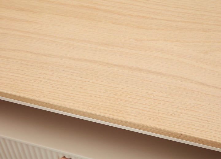 Creme Chest 70*45*118Cm Oak Veneer