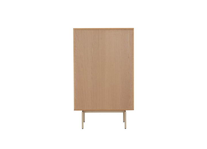 Creme Chest 70*45*118Cm Oak Veneer