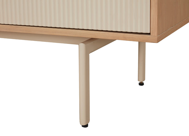 Creme Sideboard 180*45*81Cm Oak Veneer