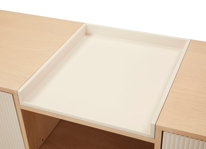 Creme Sideboard 180*45*81Cm Oak Veneer