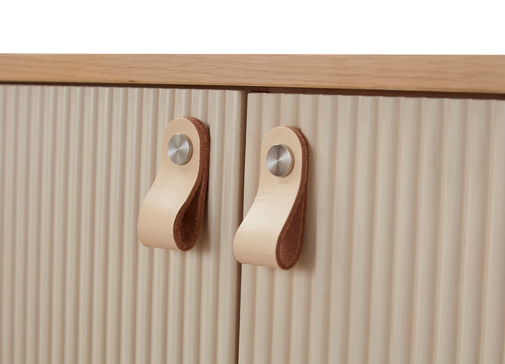 Creme Sideboard 180*45*81Cm Oak Veneer