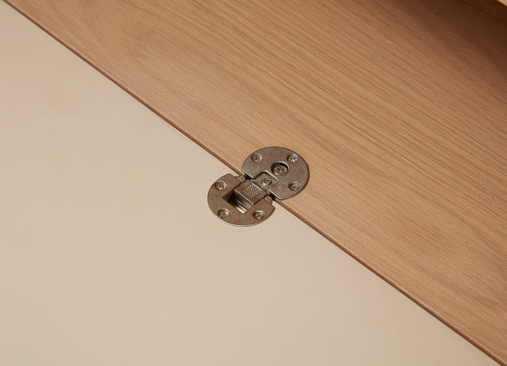 Creme Tv Unit 200*45*67Cm Oak Veneer