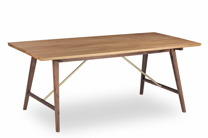 Dual Tone Dining Table (F) 160*90*75 Solid Oak/Wal