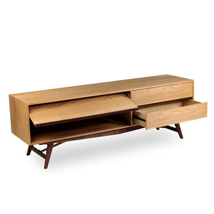 Dual Tone Tv Unit 180*45*60 Cm Walnut Nm11