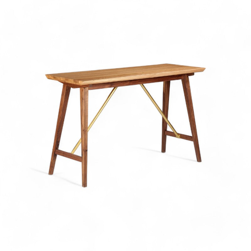 Dual Tone Console Table 120*45*75 Solid Oak/Walnut