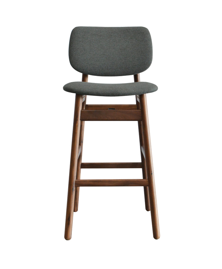 Enkel Barstool 46*55*105 Cm Nat/Walnut Fabric N525
