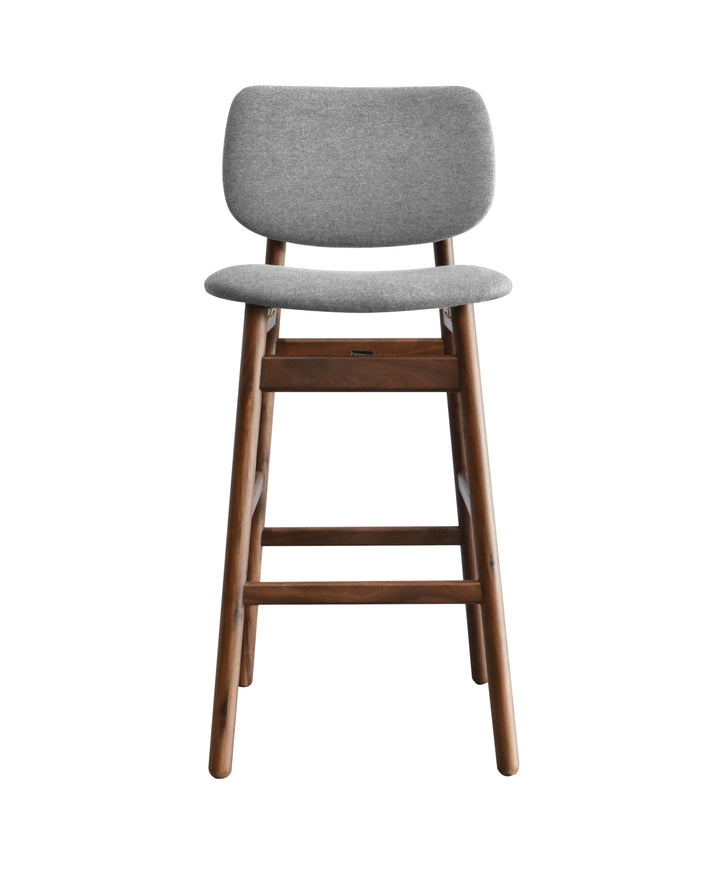 Enkel Barstool 46*55*105 Cm Nat/Walnut Fabric N525