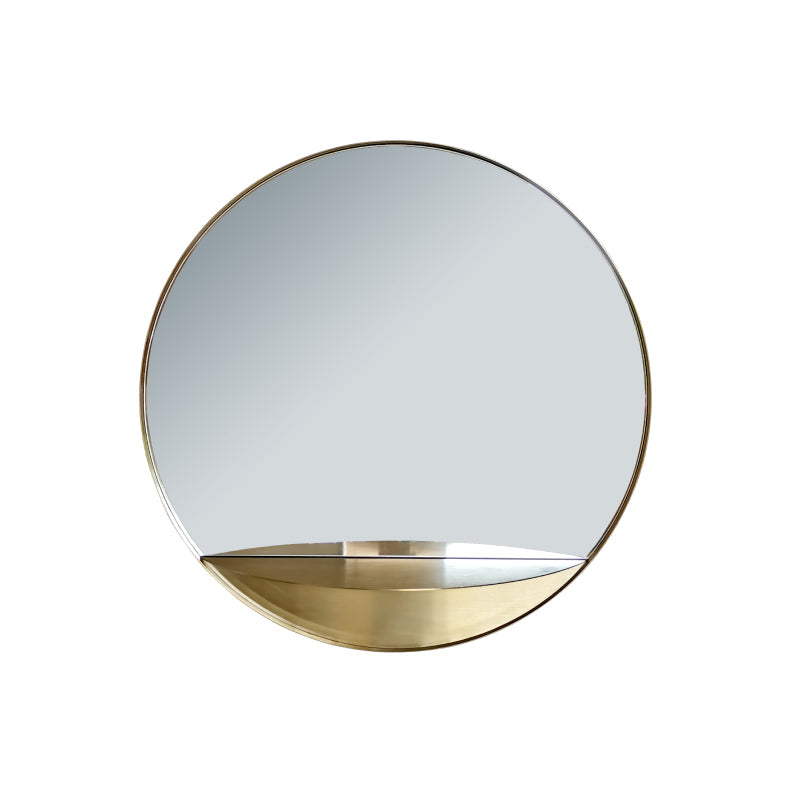 Gleam Round Mirror Large Brass Dia120*W26Cm S/S V2