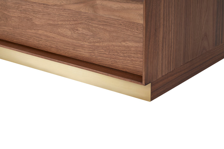 Lier Storage Unit W/ 2 Drawer 120*45*45 Nat Walnut