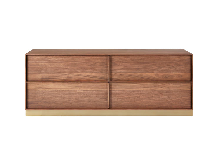 Lier Storage Unit W/ 2 Drawer 120*45*45 Nat Walnut