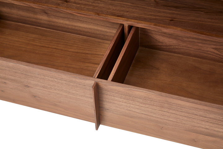 Lier Storage W/Open Shelf 120*45*45 Nat/Walnut