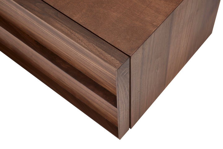 Lier Wall Mounted Cabinet 120*45*35 Nat Walnut