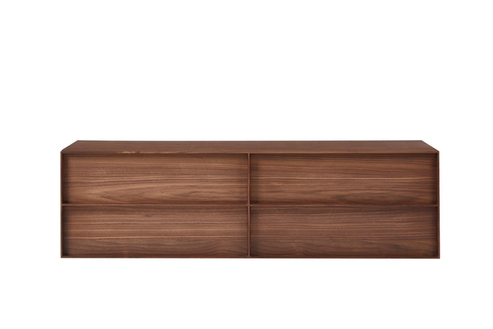 Lier Wall Mounted Cabinet 120*45*35 Nat Walnut