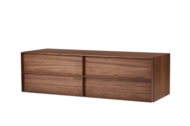 Lier Wall Mounted Cabinet 120*45*35 Nat Walnut
