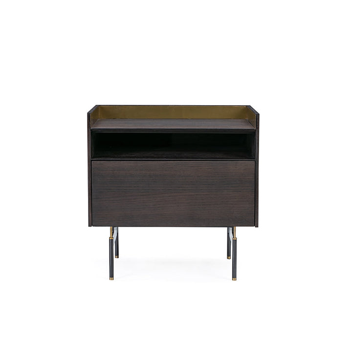 Linate Nightstand 60*45*60 Nat Oak/Smoke Veneer