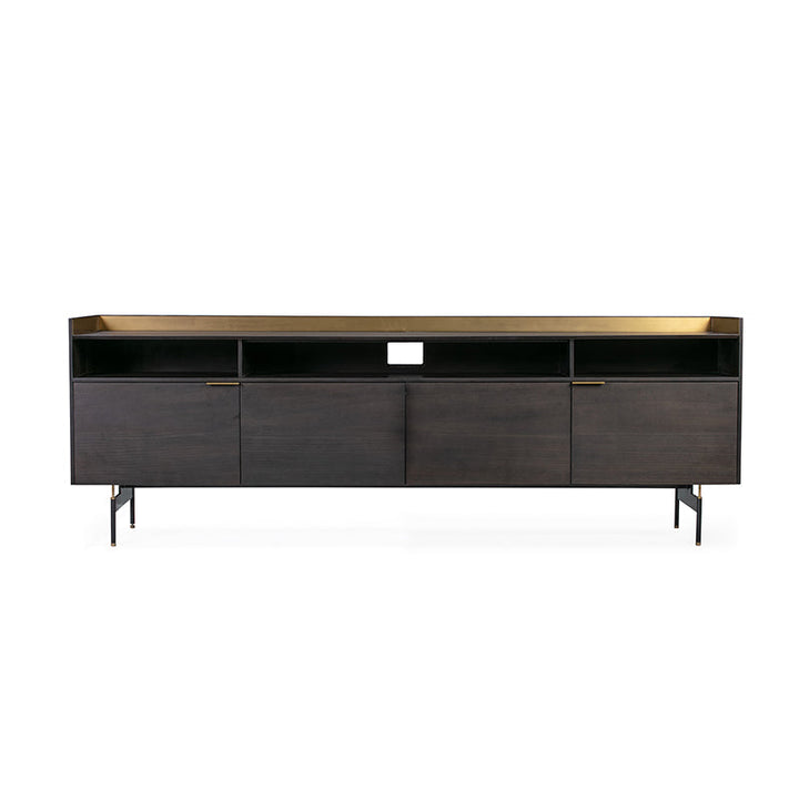 Linate Tv Unit 210*45*70 Natural Oak/Smoke Veneer