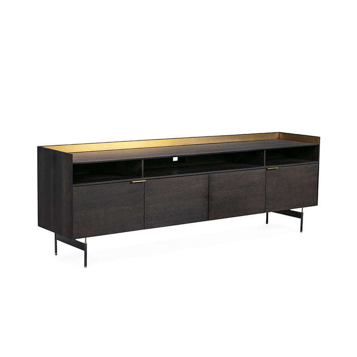 Linate Tv Unit 210*45*70 Natural Oak/Smoke Veneer