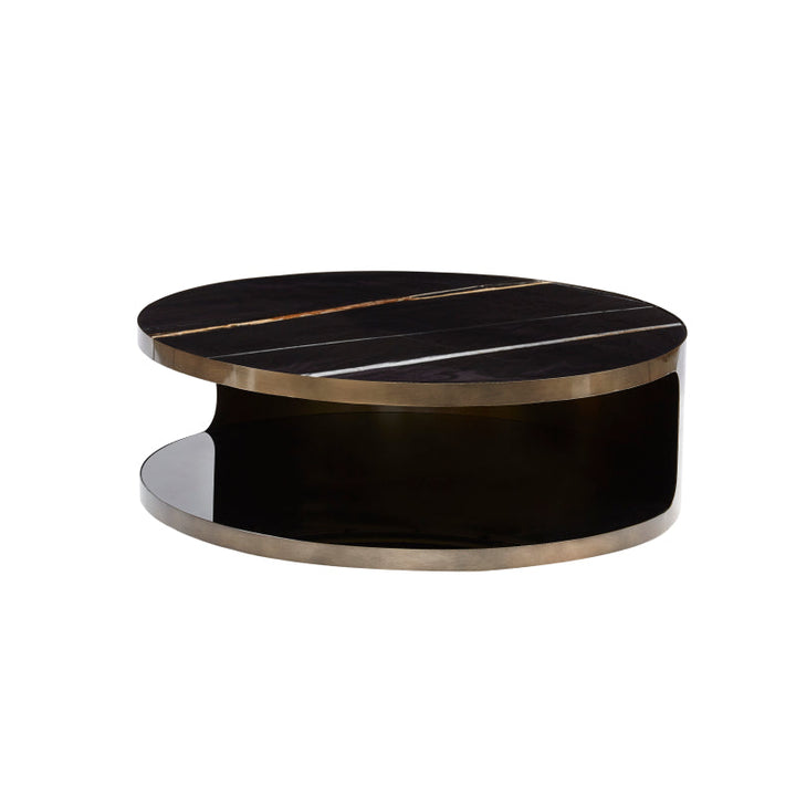 Omni Round Coffee Table Dia 100*33Cm Black Marble