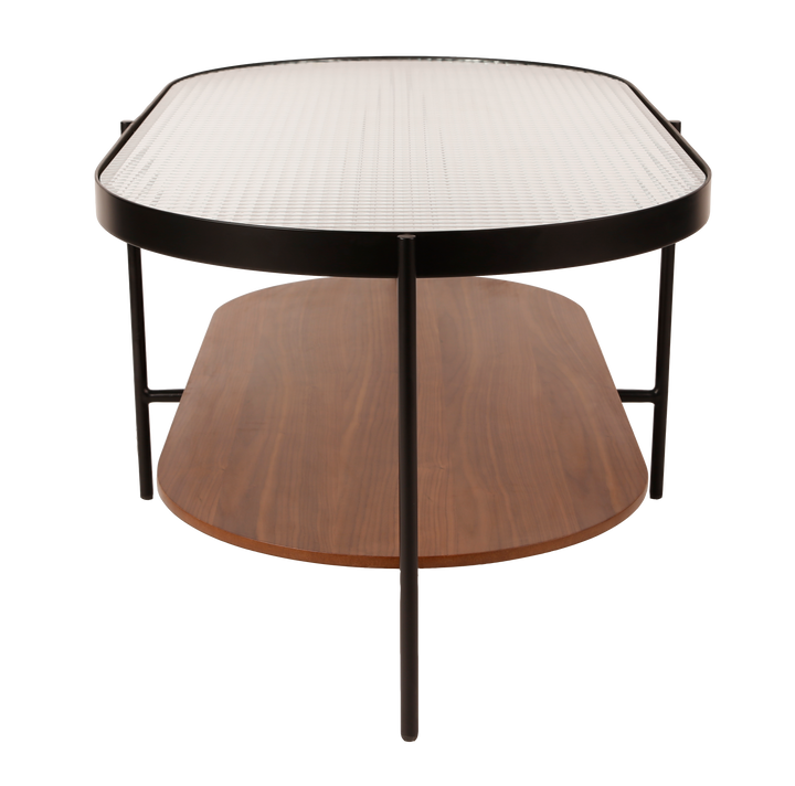 Porter Oval Table 120*60*45 Walnut Veneer - V2