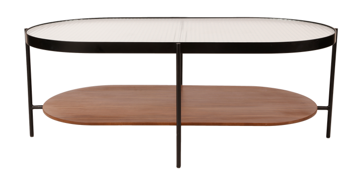 Porter Oval Table 120*60*45 Walnut Veneer - V2