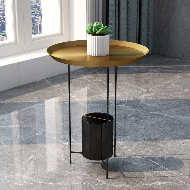 Pendulam Round End Table Dia 49.5*52 Cm