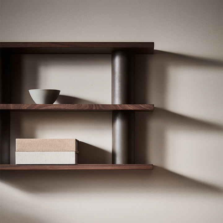 Poste Wall Shelf 70*15*46Cm Walnut