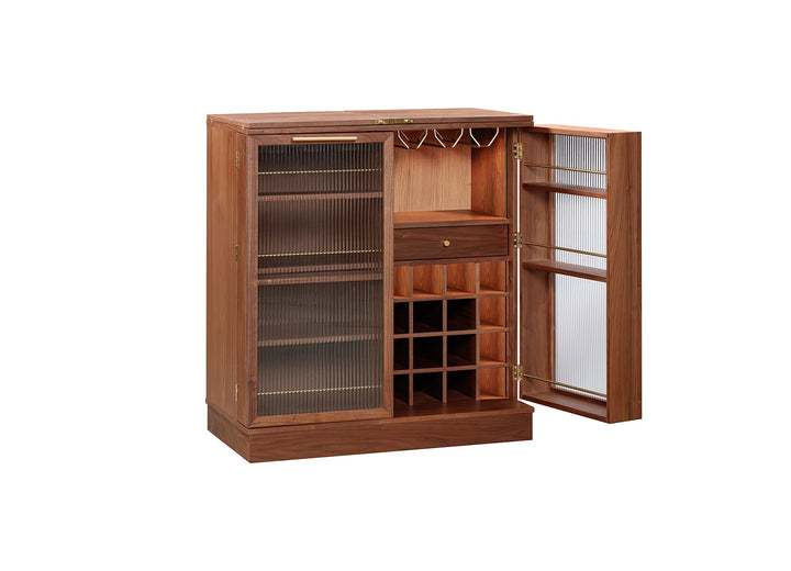 Saloon Bar Cabinet 91.4 (183.2)*50.8*100 Cm N/Wal