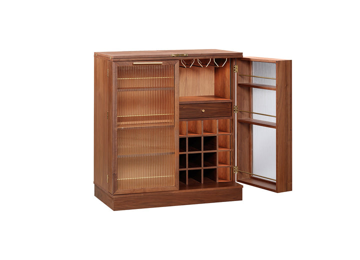 Saloon Bar Cabinet 91.4 (183.2)*50.8*100 Cm N/Wal