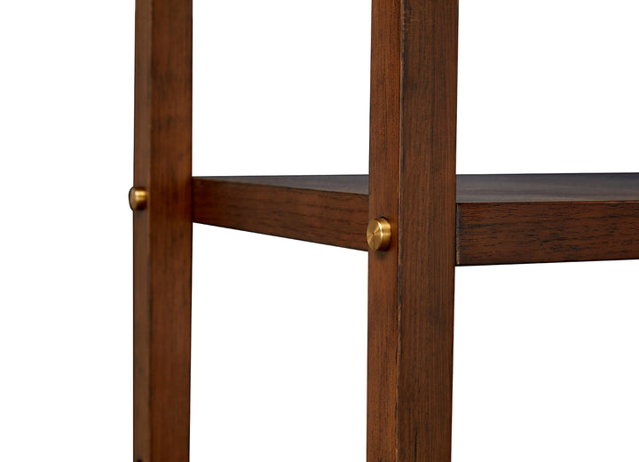 Shutter Bookshelf 125*39*210 Nat/Walnut