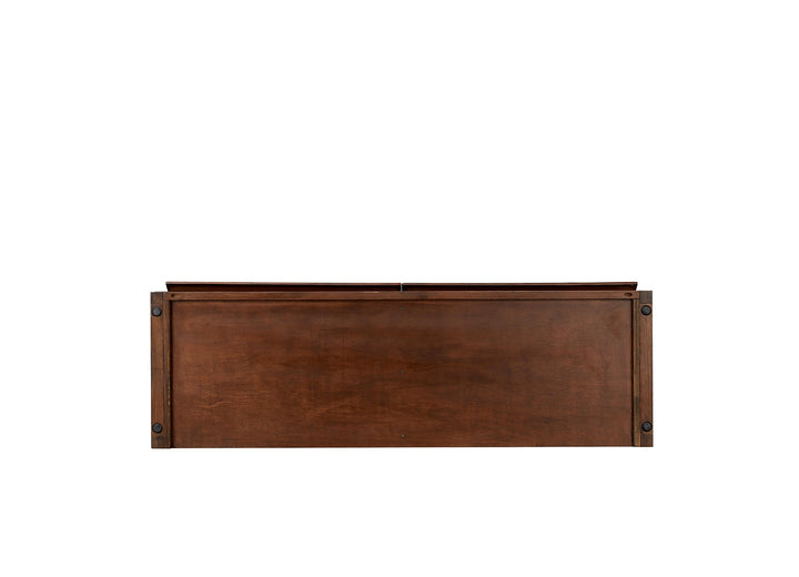 Shutter Bookshelf 125*39*210 Nat/Walnut