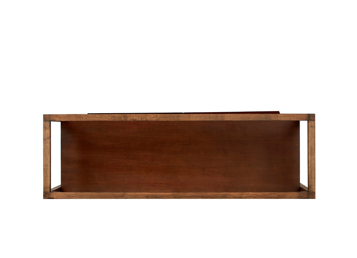 Shutter Bookshelf 125*39*210 Nat/Walnut