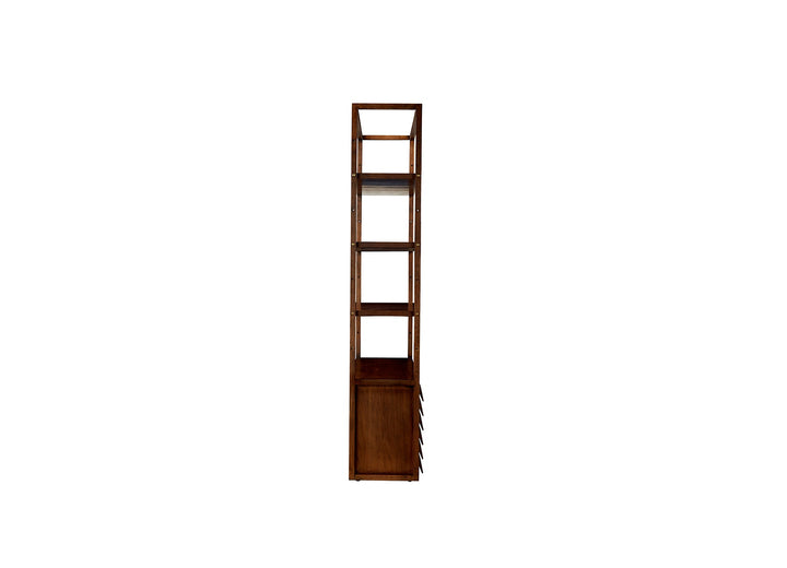 Shutter Bookshelf 125*39*210 Nat/Walnut
