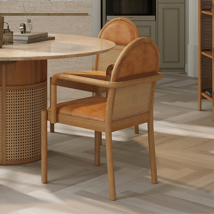 Siena Arm Chair 55*55*87 Cm Matte Oak/L123