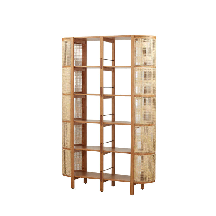 Siena Bookshelf 130*41.6*200 Cm Matte Oak