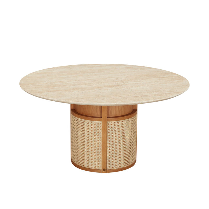 Siena Dining Table Dia150*75 Cm Matte Oak
