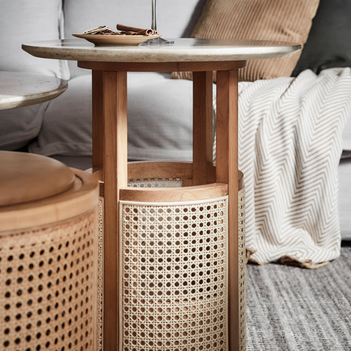 Siena End Table Dia50*58.5 Cm Matte Oak