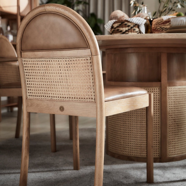 Siena Side Chair 50.5*55*87 Cm Matte Oak/L123