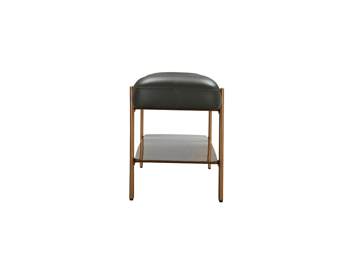 Tuscan Bench 160*35*45 Cm Brass/Nappa 5901 Olive