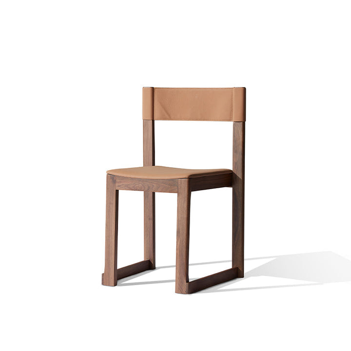 Tan Side Chair 43*48.2*80Cm Nat/Walnut L158