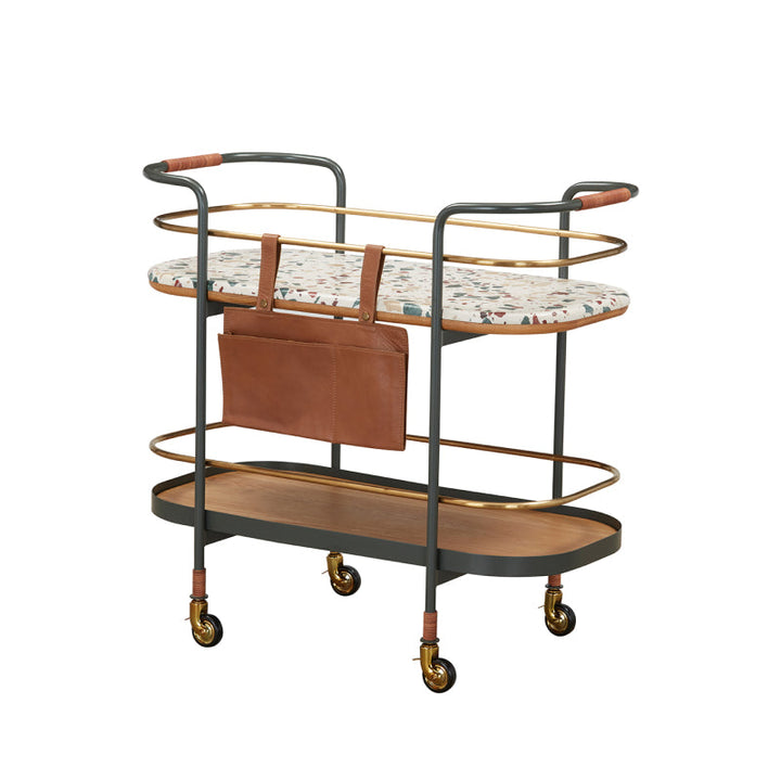 Tierra Bar Cart 90*48*87.7 Matt Oak
