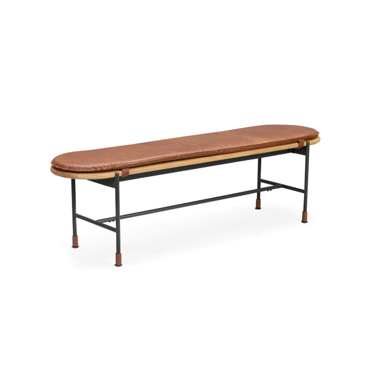 Tierra Bench W/O Cushion 160*35*45 Solid Nat Oak