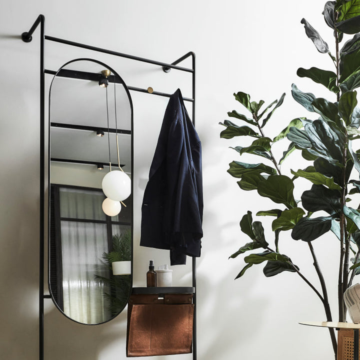 Tierra Coat Hanger W/ Mirror 80*26.3*200 Matt Oak